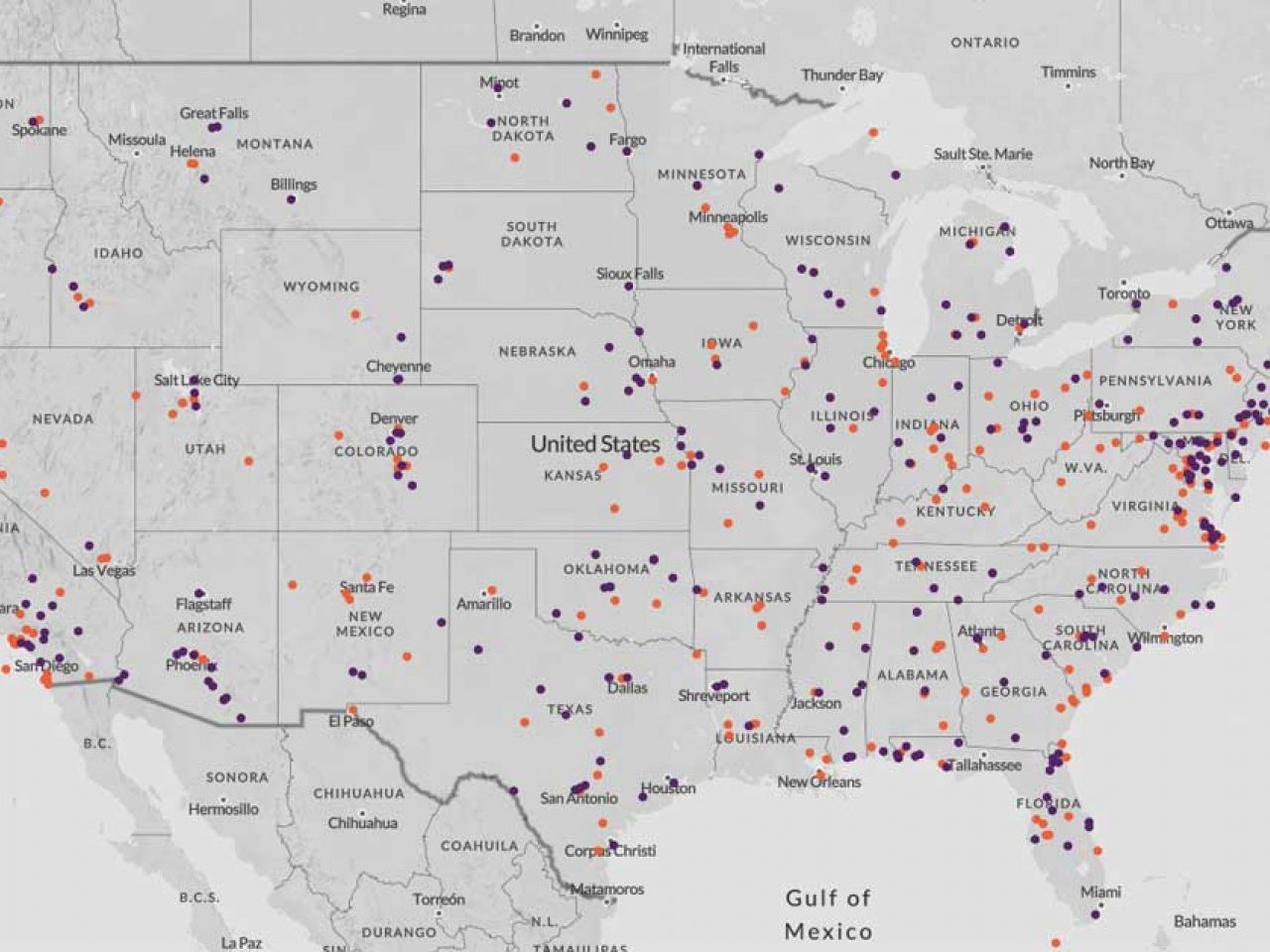 Military PFAS map