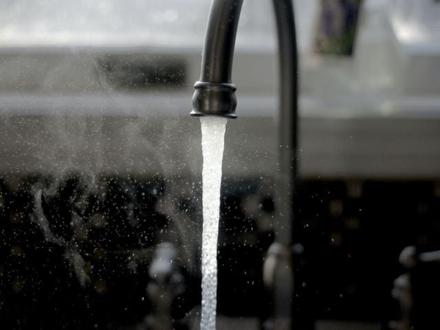 Faucet with running water