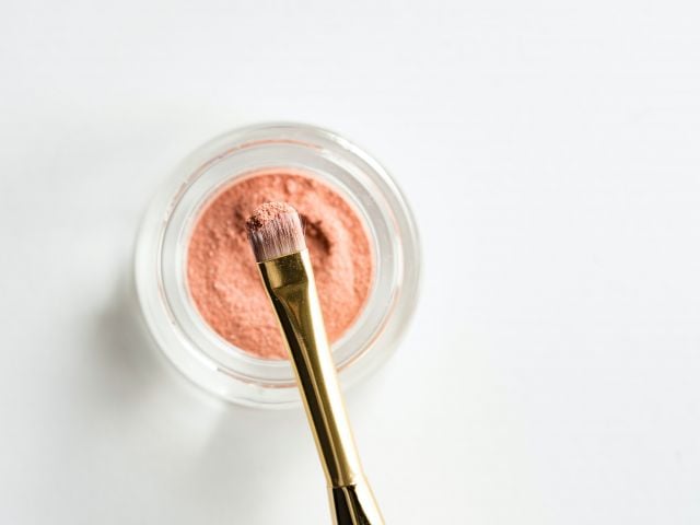 Makeup and brush