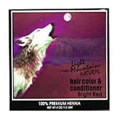 Light Mountain Natural Hair Color & Conditioner, Bright Red (2020 formulation)