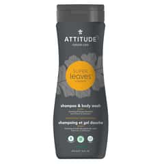 ATTITUDE Super Leaves Shampoo & Body Wash, Ginseng & Grape Seed Oil