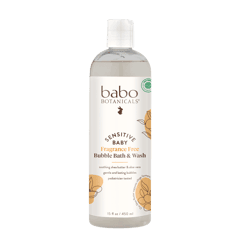 Babo Botanicals Sensitive Baby Fragrance-Free Bubble Bath & Wash